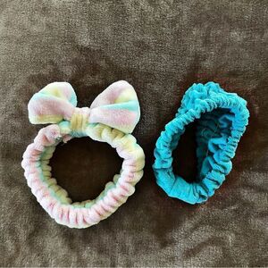 Set of 2 Girls Fluffy Colorful Hair Bands